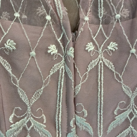 Stunning NWT Vintage Cachet by Bari Protas Dusty Rose Embroidered Dress size 7/8 - Picture 6 of 8